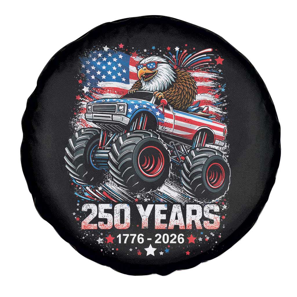 USA 250th Anniversary 250 Years 1776 2026 Monster Truck Eagle Spare Tire Cover
