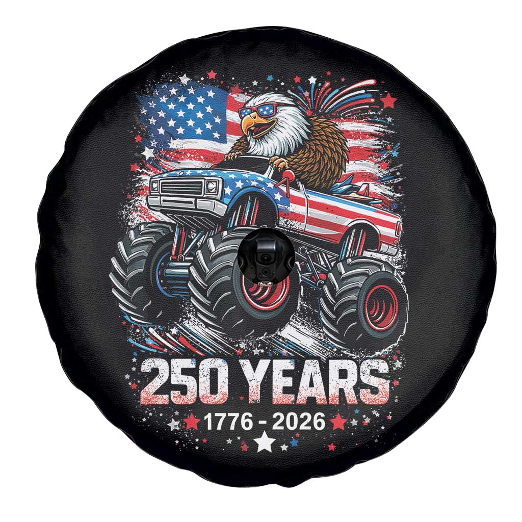 USA 250th Anniversary 250 Years 1776 2026 Monster Truck Eagle Spare Tire Cover