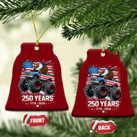 USA 250th Anniversary 250 Years 1776 2026 Monster Truck Eagle Ceramic Ornament