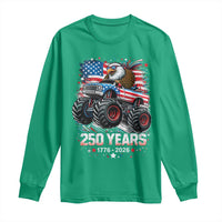 USA 250th Anniversary 250 Years 1776 2026 Monster Truck Eagle Long Sleeve Shirt
