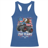 USA 250th Anniversary 250 Years 1776 2026 Monster Truck Eagle Racerback Tank Top