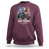 USA 250th Anniversary 250 Years 1776 2026 Monster Truck Eagle Sweatshirt