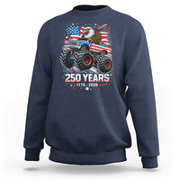 USA 250th Anniversary 250 Years 1776 2026 Monster Truck Eagle Sweatshirt