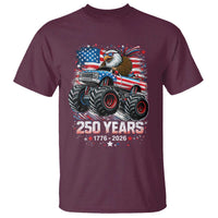 USA 250th Anniversary 250 Years 1776 2026 Monster Truck Eagle T Shirt