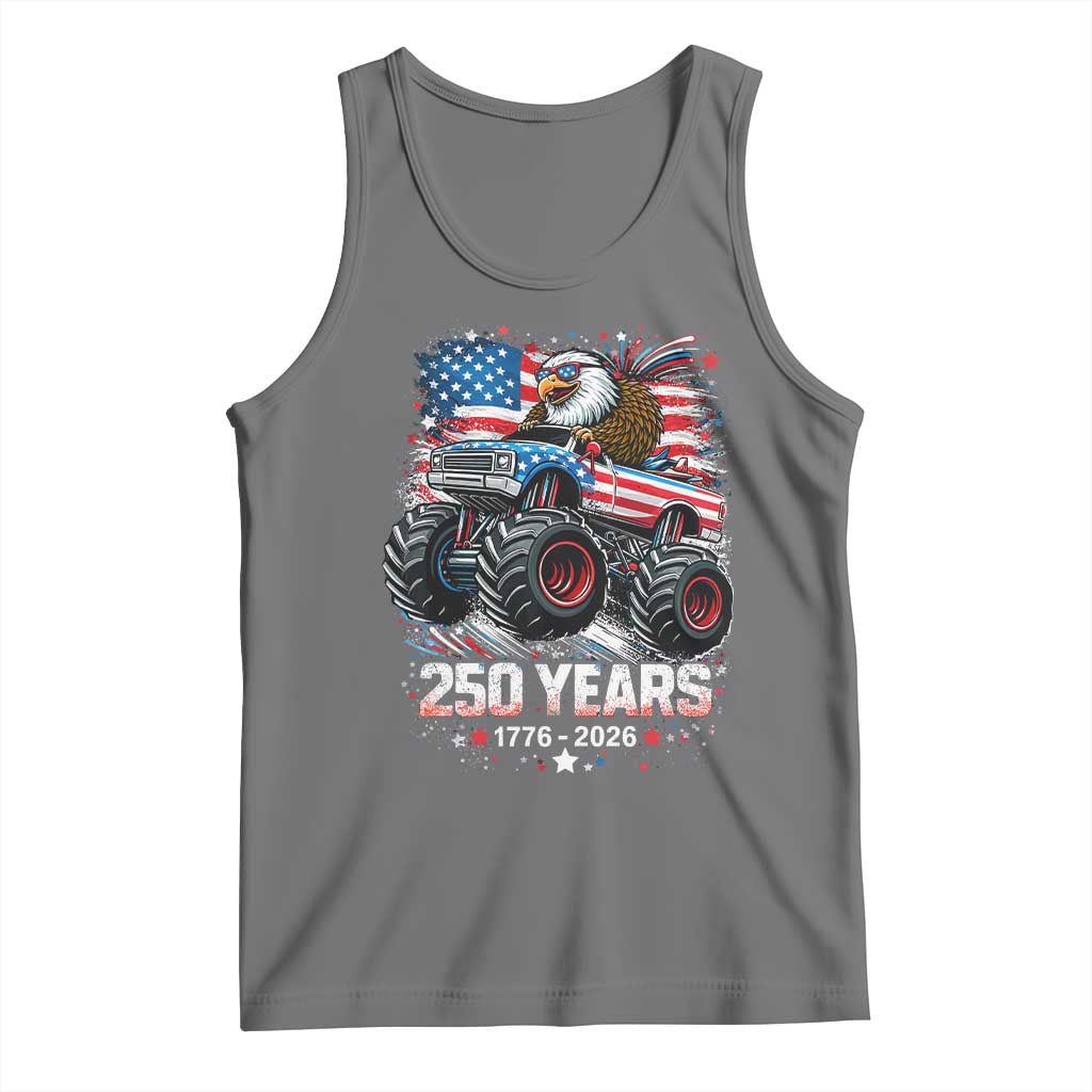 USA 250th Anniversary 250 Years 1776 2026 Monster Truck Eagle Tank Top