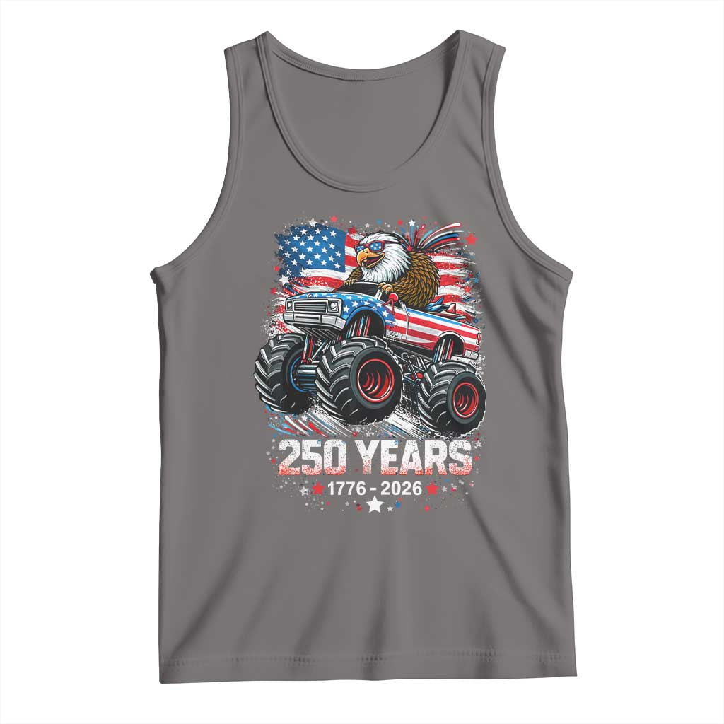 USA 250th Anniversary 250 Years 1776 2026 Monster Truck Eagle Tank Top