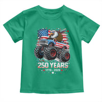 USA 250th Anniversary 250 Years 1776 2026 Monster Truck Eagle Toddler T Shirt