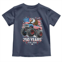 USA 250th Anniversary 250 Years 1776 2026 Monster Truck Eagle Toddler T Shirt