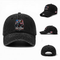 USA 250th Anniversary 250 Years 1776 2026 Monster Truck Eagle Washed Cotton Baseball Cap