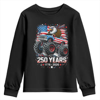 USA 250th Anniversary 250 Years 1776 2026 Monster Truck Eagle Youth Sweatshirt