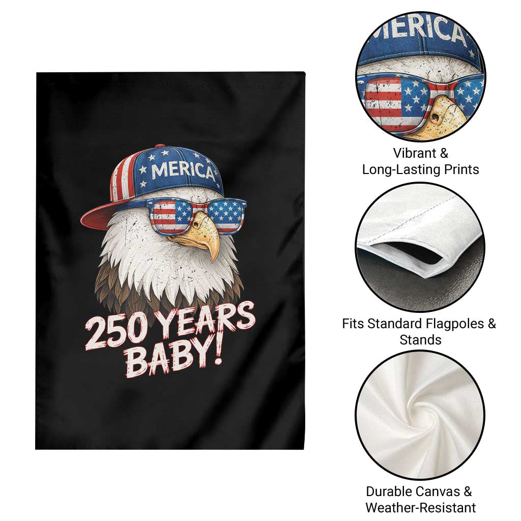 250th Anniversary USA 250 Years Baby Bald Eagle Garden Flag
