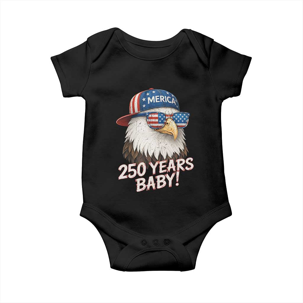 250th Anniversary USA 250 Years Baby Bald Eagle Baby Onesie