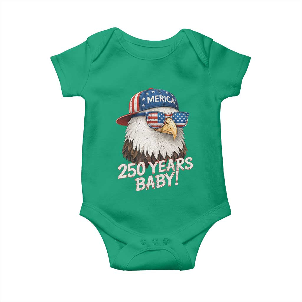 250th Anniversary USA 250 Years Baby Bald Eagle Baby Onesie