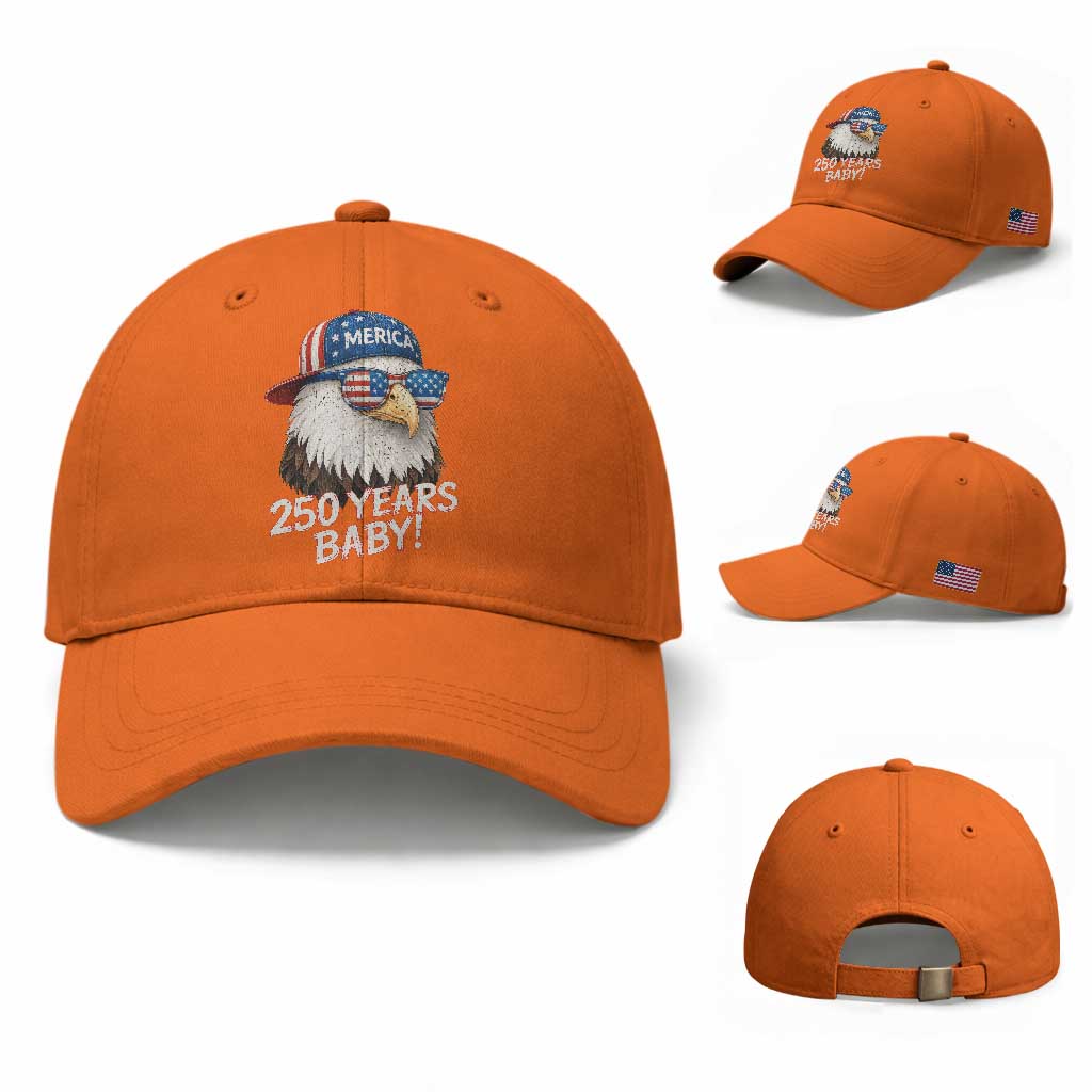 250th Anniversary USA 250 Years Baby Bald Eagle Baseball Cap