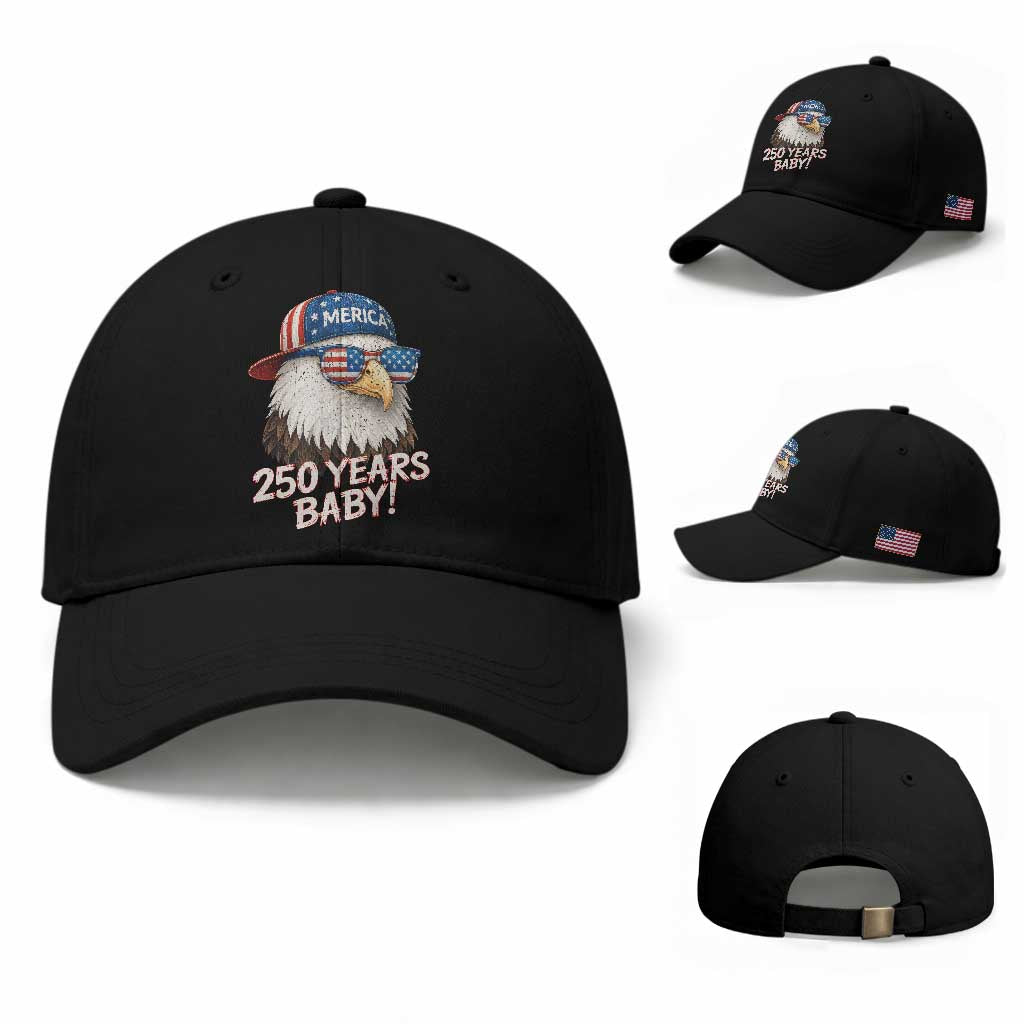 250th Anniversary USA 250 Years Baby Bald Eagle Baseball Cap