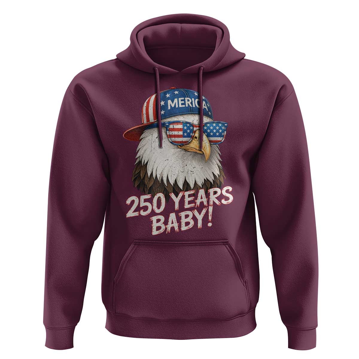 250th Anniversary USA 250 Years Baby Bald Eagle Hoodie