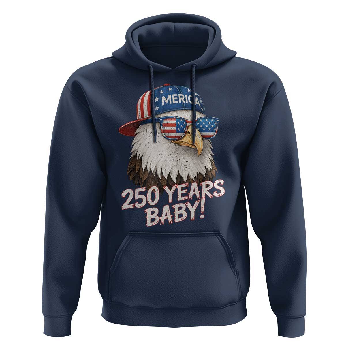 250th Anniversary USA 250 Years Baby Bald Eagle Hoodie
