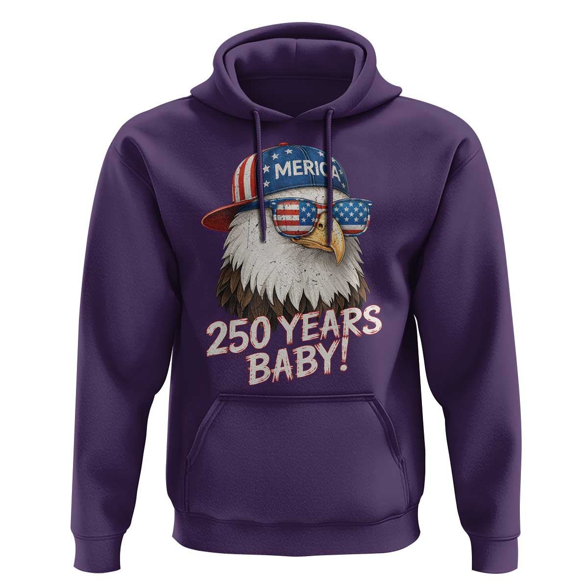250th Anniversary USA 250 Years Baby Bald Eagle Hoodie