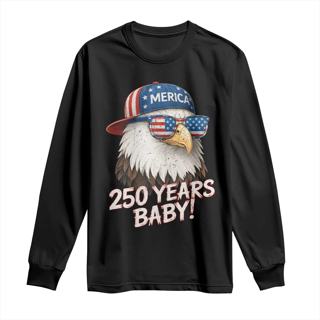250th Anniversary USA 250 Years Baby Bald Eagle Long Sleeve Shirt