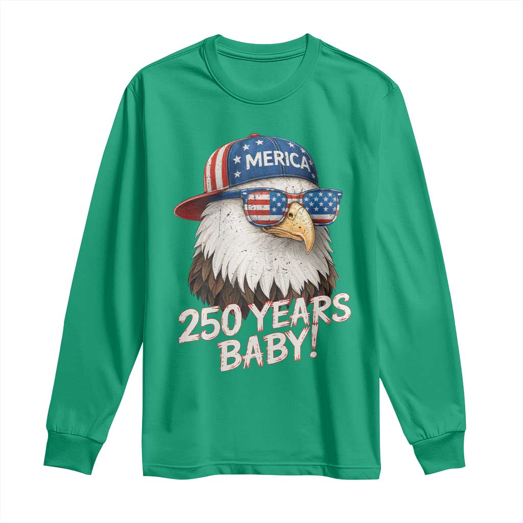 250th Anniversary USA 250 Years Baby Bald Eagle Long Sleeve Shirt