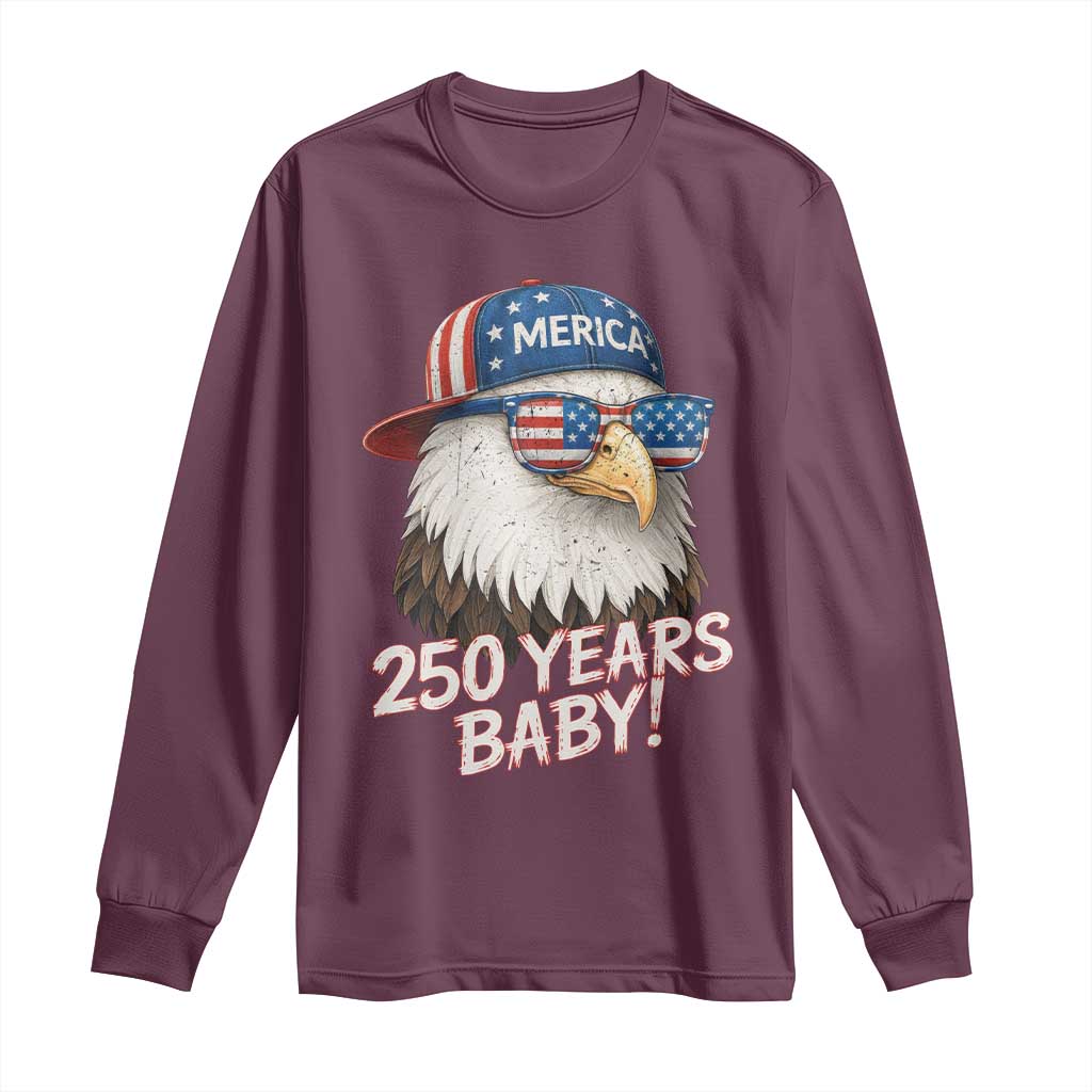 250th Anniversary USA 250 Years Baby Bald Eagle Long Sleeve Shirt