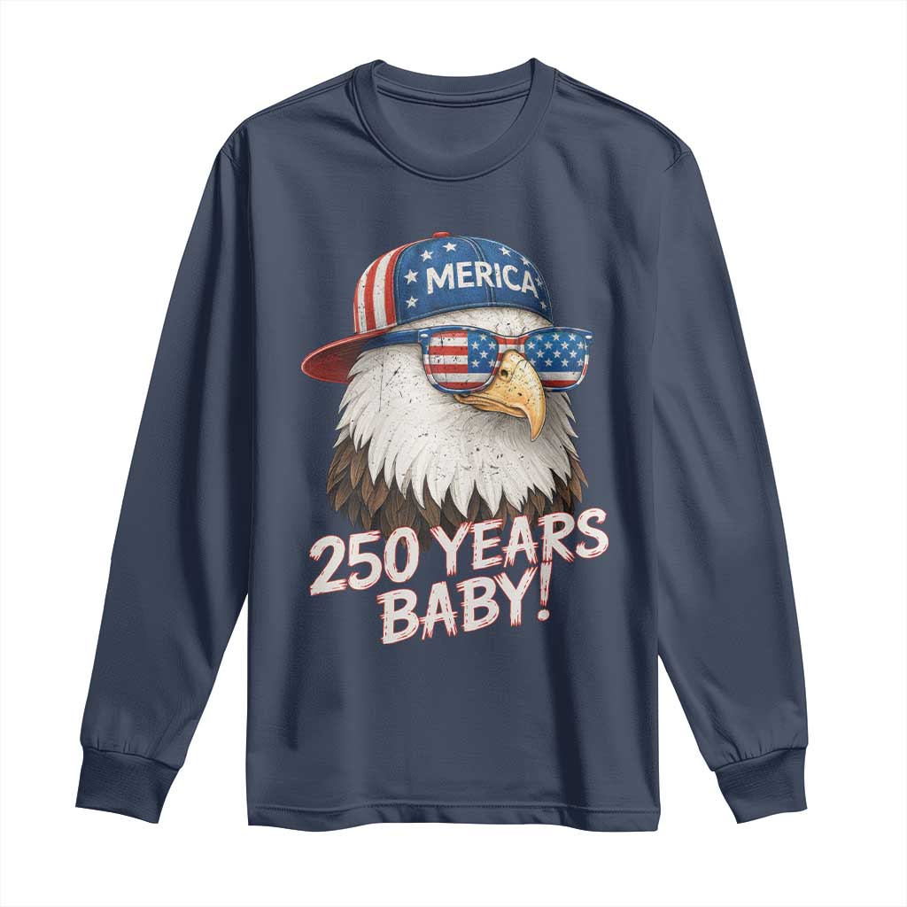 250th Anniversary USA 250 Years Baby Bald Eagle Long Sleeve Shirt