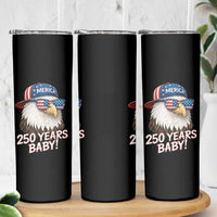 250th Anniversary USA 250 Years Baby Bald Eagle Skinny Tumbler