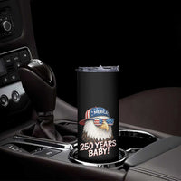 250th Anniversary USA 250 Years Baby Bald Eagle Skinny Tumbler