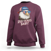 250th Anniversary USA 250 Years Baby Bald Eagle Sweatshirt