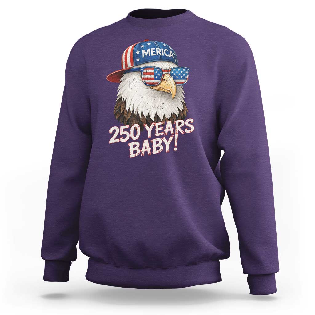 250th Anniversary USA 250 Years Baby Bald Eagle Sweatshirt