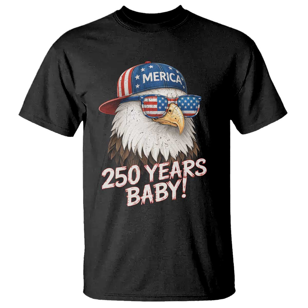 250th Anniversary USA 250 Years Baby Bald Eagle T Shirt