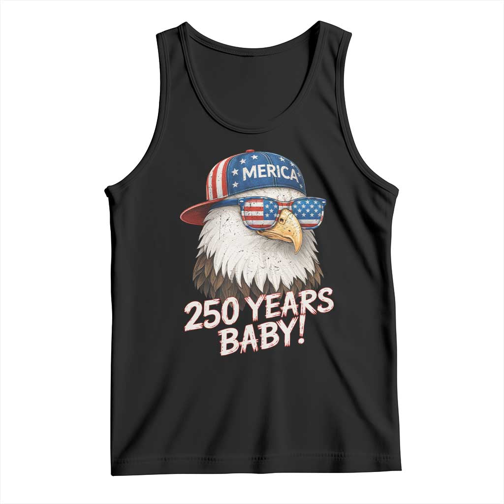 250th Anniversary USA 250 Years Baby Bald Eagle Tank Top