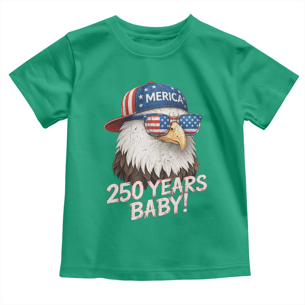 250th Anniversary USA 250 Years Baby Bald Eagle Toddler T Shirt