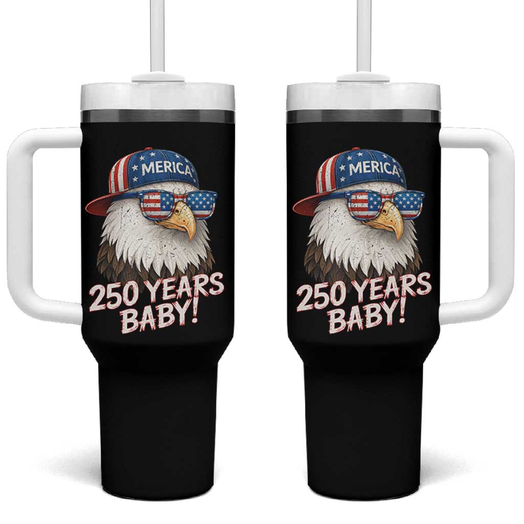 250th Anniversary USA 250 Years Baby Bald Eagle Tumbler With Handle