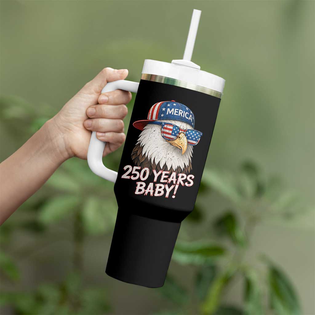 250th Anniversary USA 250 Years Baby Bald Eagle Tumbler With Handle