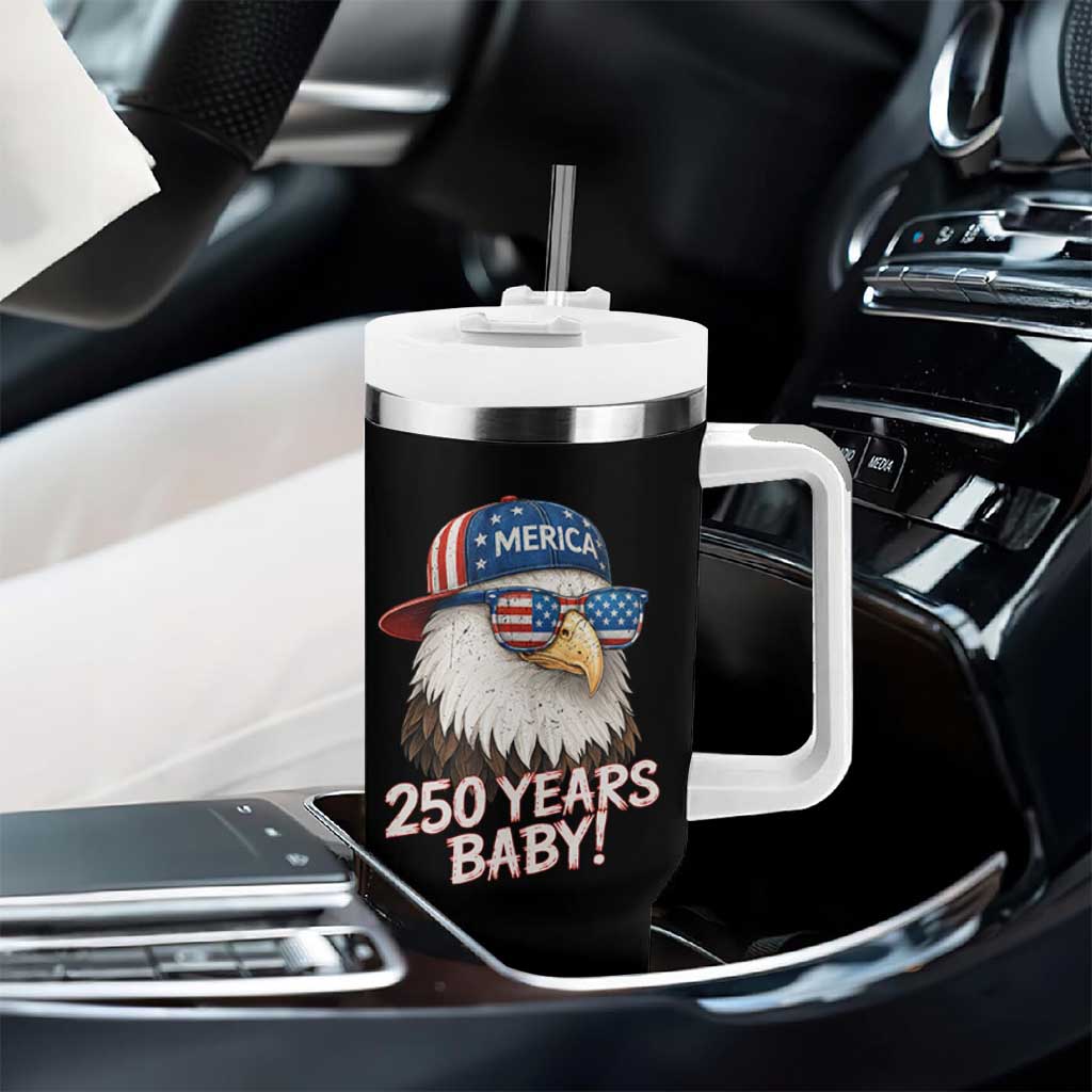 250th Anniversary USA 250 Years Baby Bald Eagle Tumbler With Handle
