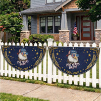 250th Anniversary USA 250 Years Baby Bald Eagle Patriotic Fan Flag