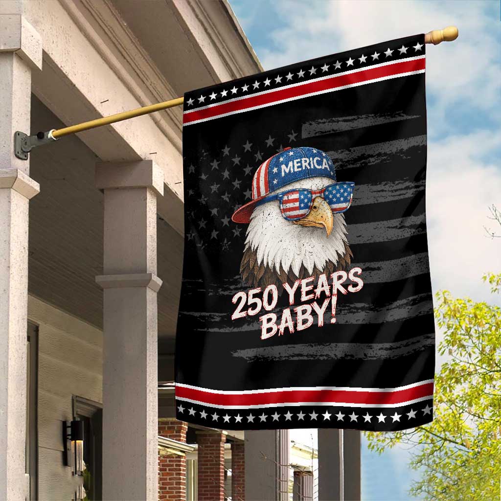 250th Anniversary USA 250 Years Baby Bald Eagle Garden Flag