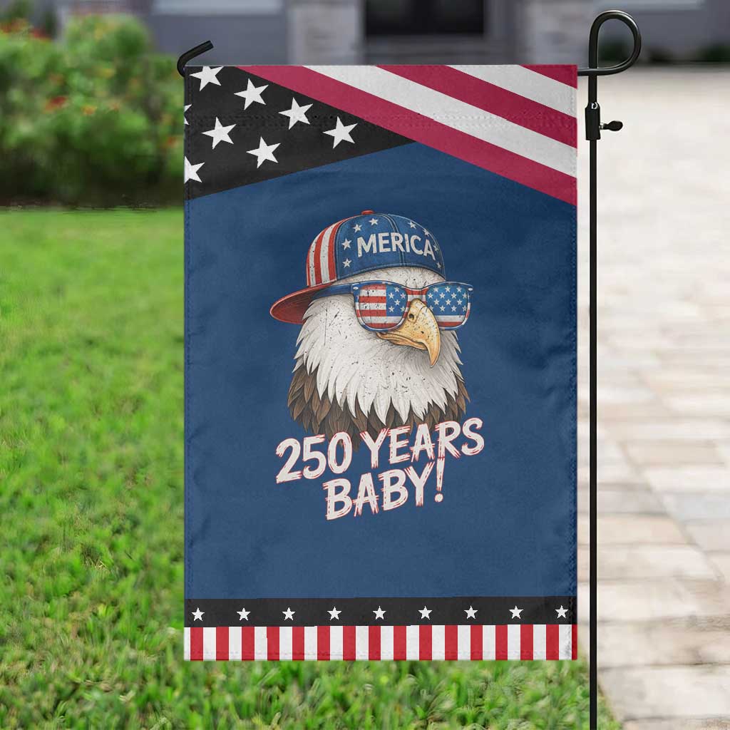 250th Anniversary USA 250 Years Baby Bald Eagle Garden Flag
