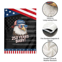 250th Anniversary USA 250 Years Baby Bald Eagle Garden Flag