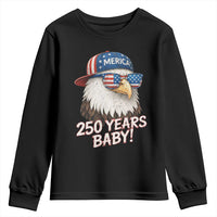 250th Anniversary USA 250 Years Baby Bald Eagle Youth Sweatshirt