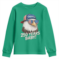 250th Anniversary USA 250 Years Baby Bald Eagle Youth Sweatshirt