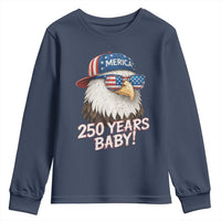 250th Anniversary USA 250 Years Baby Bald Eagle Youth Sweatshirt