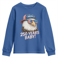 250th Anniversary USA 250 Years Baby Bald Eagle Youth Sweatshirt