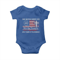 One Nation Under God 250 Years Of Blessing Baby Onesie 250th Faith Anniversary USA