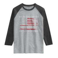 One Nation Under God 250 Years Of Blessing Raglan Shirt 250th Faith Anniversary USA