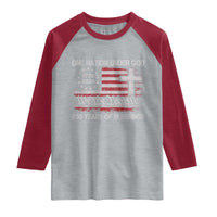 One Nation Under God 250 Years Of Blessing Raglan Shirt 250th Faith Anniversary USA