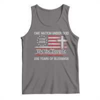 One Nation Under God 250 Years Of Blessing Tank Top 250th Faith Anniversary USA