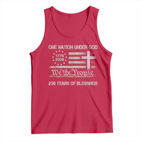 One Nation Under God 250 Years Of Blessing Tank Top 250th Faith Anniversary USA