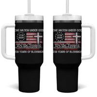 One Nation Under God 250 Years Of Blessing Tumbler With Handle 250th Faith Anniversary USA